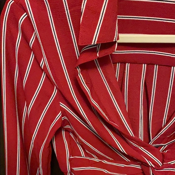 Striped cropped Blouse - Picture 4 of 8